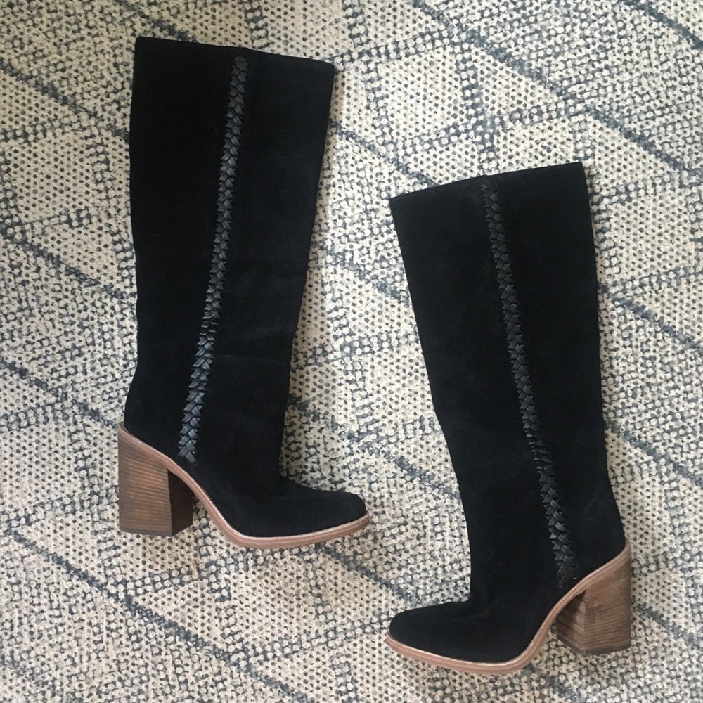 UGG maeve boots black suede sz 7